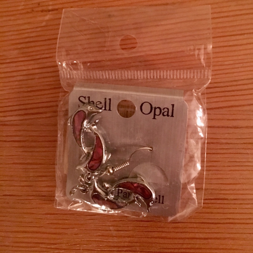 NWOT Dolphin Earrings